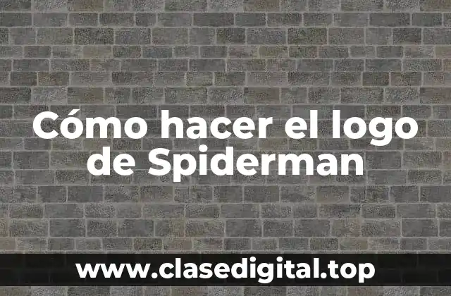Cómo hacer el logo de Spiderman