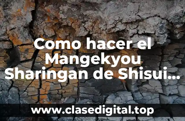 Como hacer el Mangekyou Sharingan de Shisui en Paint