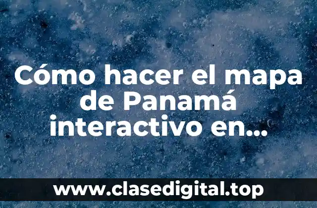 Cómo hacer el mapa de Panamá interactivo en ActionScript