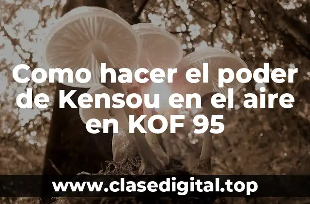 El poder de Kensou en el aire en KOF 95: ¿Qué es y para qué sirve?