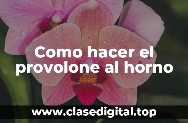 Como hacer el provolone al horno