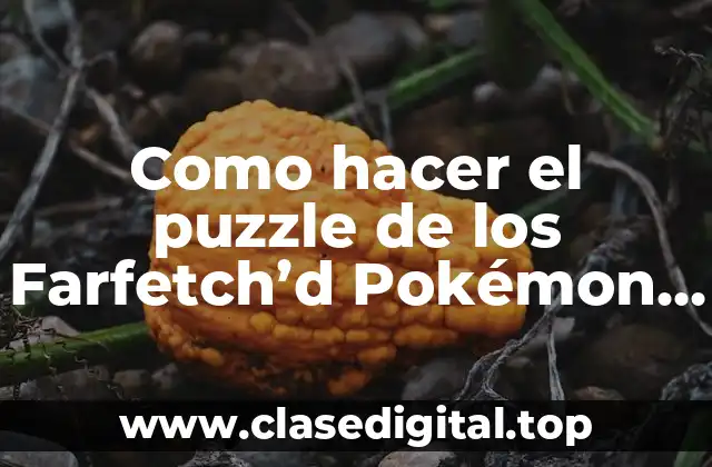 Qué es el puzzle de los Farfetch'd y cómo funciona