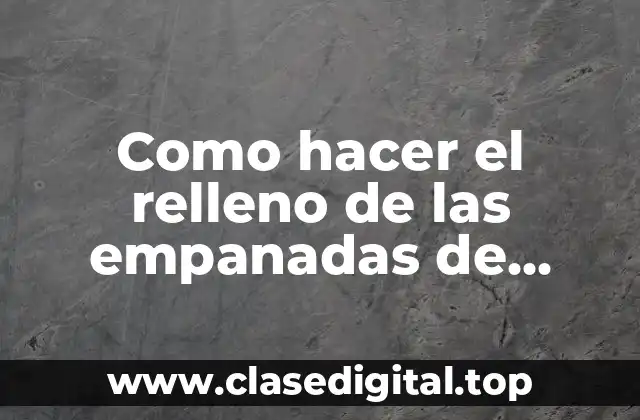 El relleno de empanadas de queso