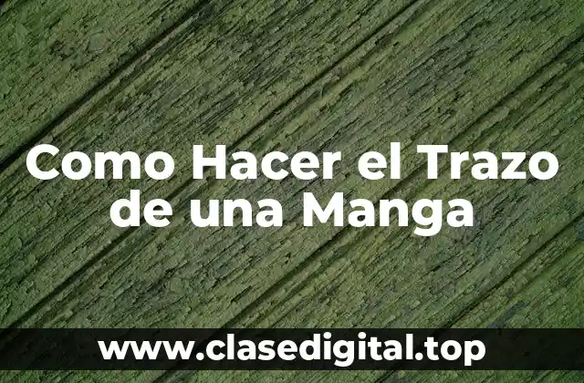 Como Hacer el Trazo de una Manga