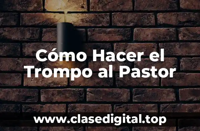 Cómo Hacer el Trompo al Pastor