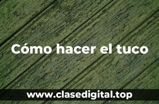 Cómo hacer el tuco