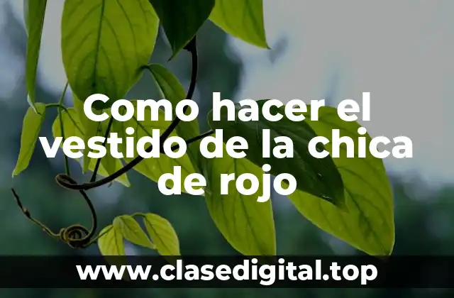 El vestido de la chica de rojo