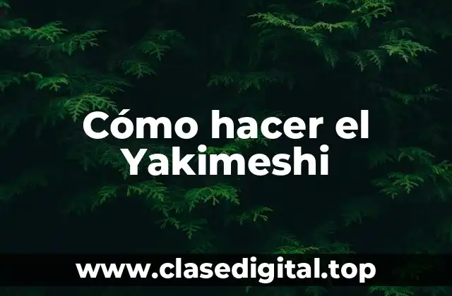 Cómo hacer el Yakimeshi