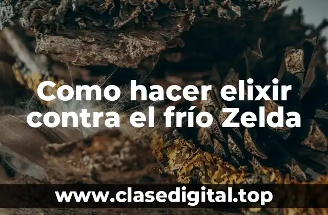 Como hacer elixir contra el frío Zelda