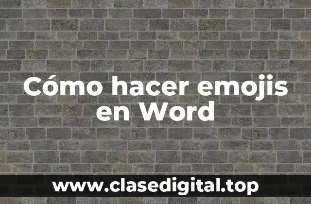 Cómo hacer emojis en Word