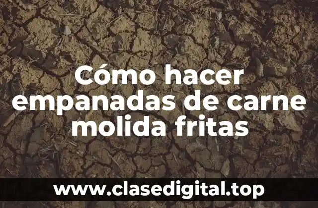 Cómo hacer empanadas de carne molida fritas