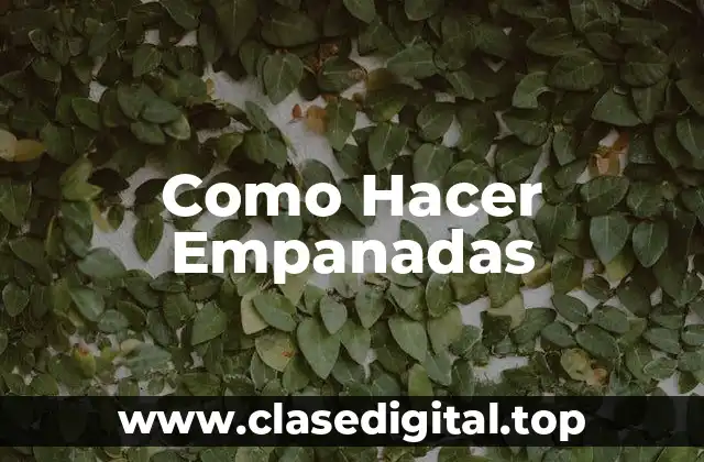 ¿Qué son las Empanadas?