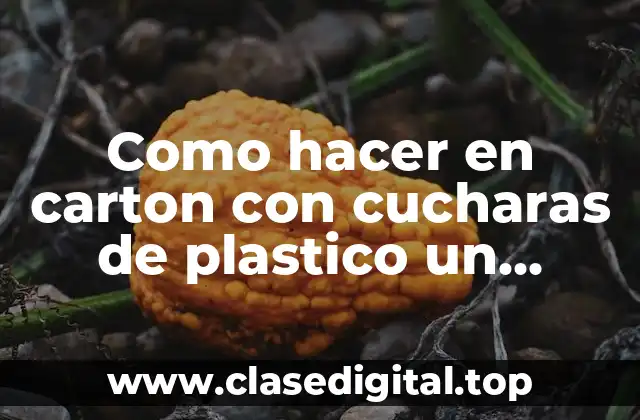 Como hacer en carton con cucharas de plastico un espejo