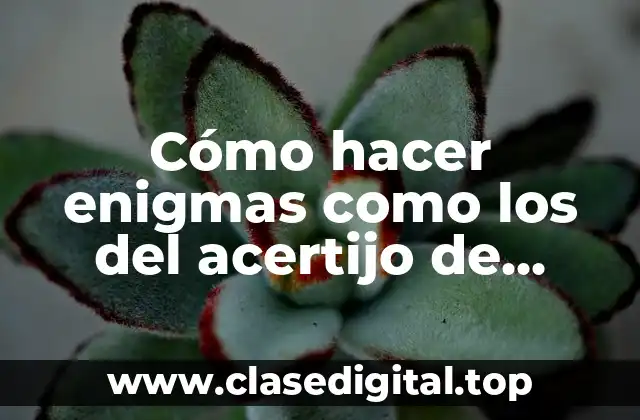 Cómo hacer enigmas como los del acertijo de Batman