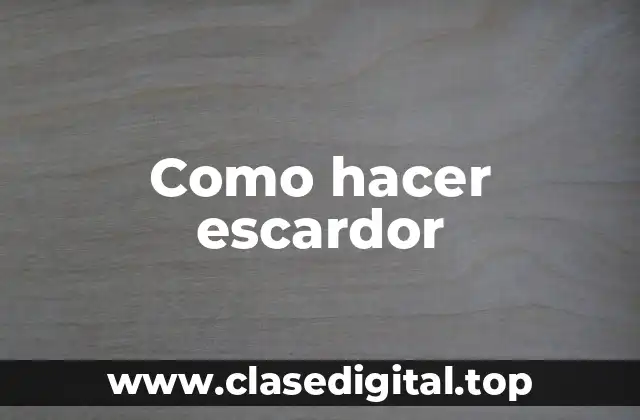 ¿Qué es un escardor y para qué sirve?