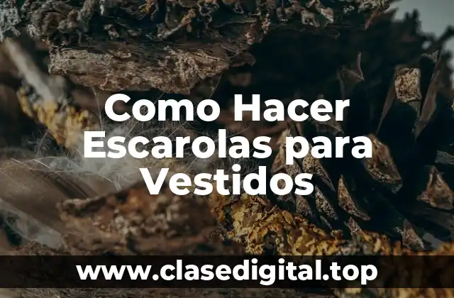 Como Hacer Escarolas para Vestidos