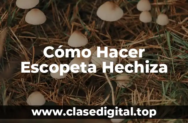 Cómo Hacer Escopeta Hechiza