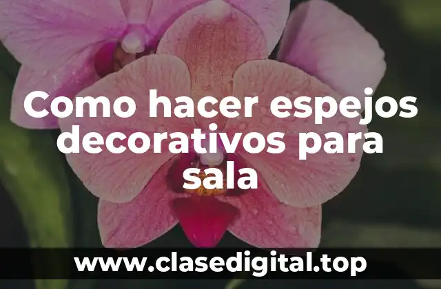 Espejos decorativos para sala