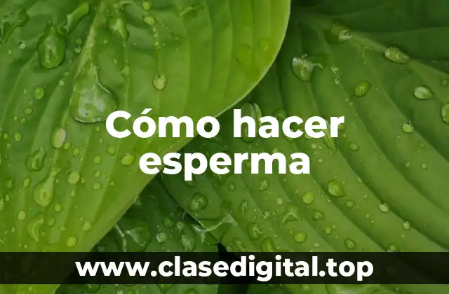 ¿Qué es el esperma y para qué sirve?