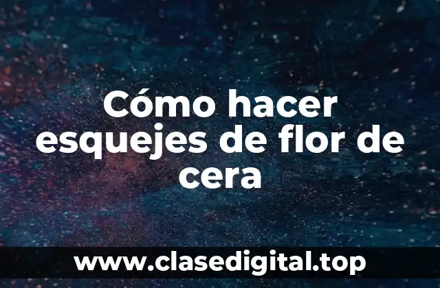 Cómo hacer esquejes de flor de cera