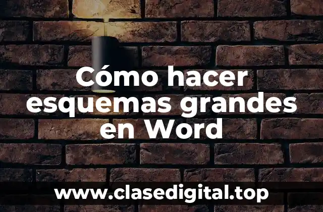 Cómo hacer esquemas grandes en Word
