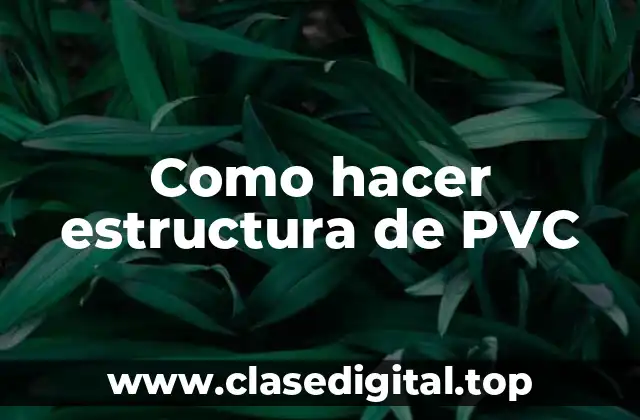 Estructura de PVC