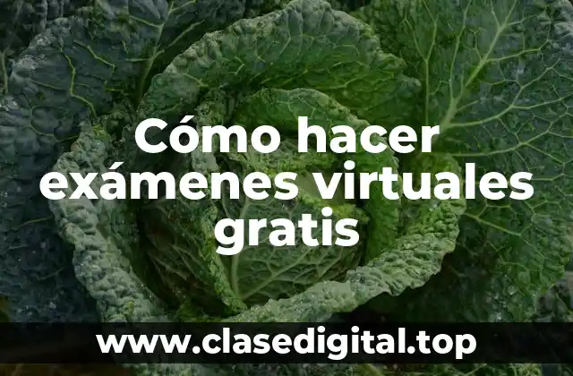Cómo hacer exámenes virtuales gratis