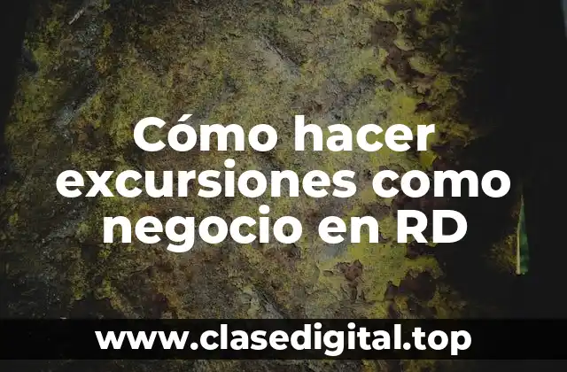 Cómo hacer excursiones como negocio en RD