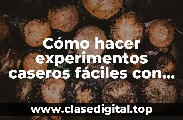 Cómo hacer experimentos caseros fáciles con alcohol