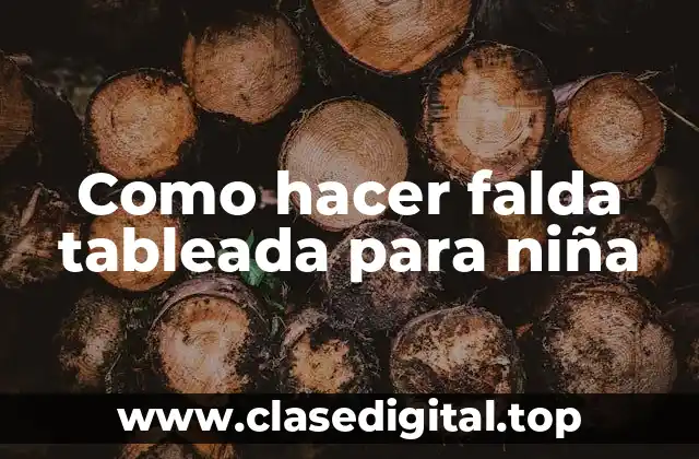 Como hacer falda tableada para niña