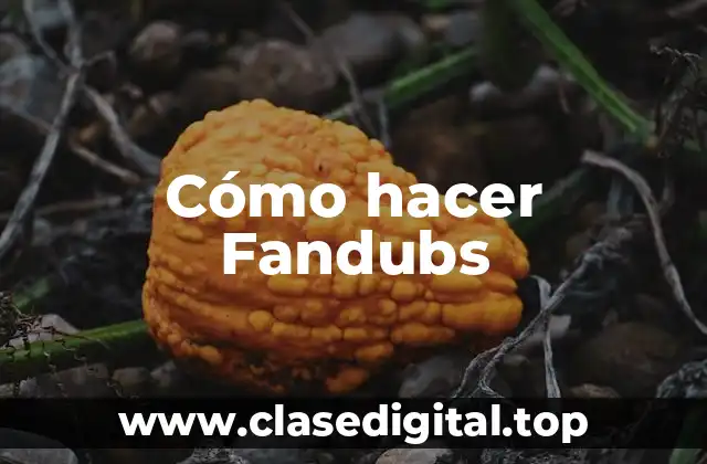 Cómo hacer Fandubs
