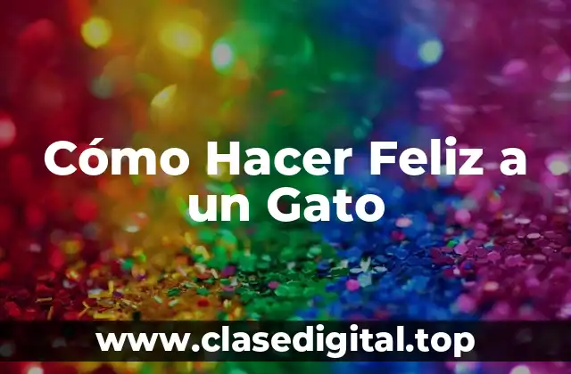 Cómo Hacer Feliz a un Gato