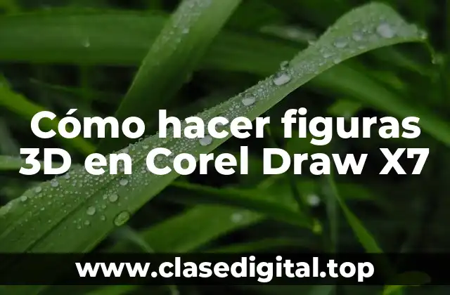Cómo hacer figuras 3D en Corel Draw X7