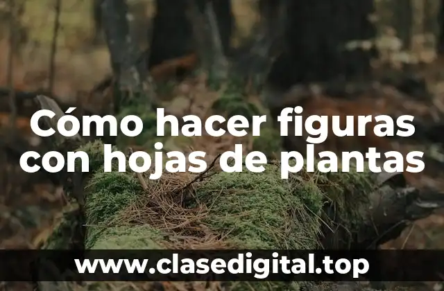 Cómo hacer figuras con hojas de plantas