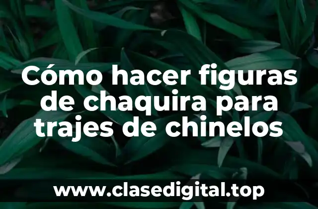 Cómo hacer figuras de chaquira para trajes de chinelos