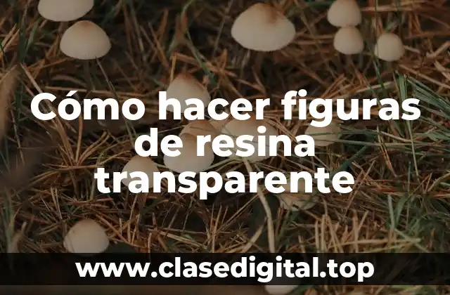 Cómo hacer figuras de resina transparente