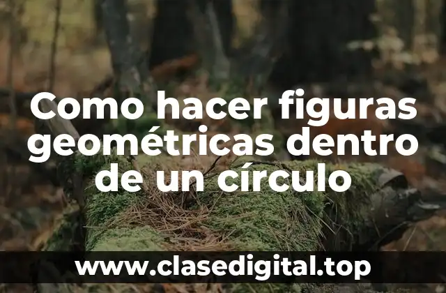 Como hacer figuras geométricas dentro de un círculo