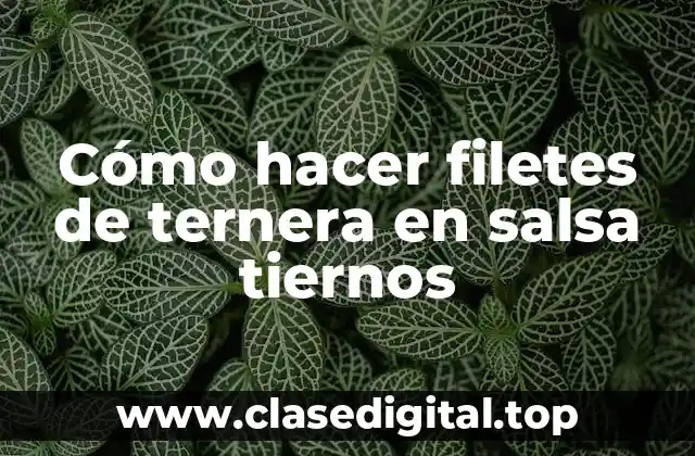 Cómo hacer filetes de ternera en salsa tiernos