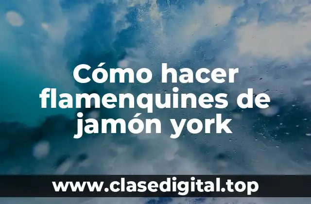 Cómo hacer flamenquines de jamón york