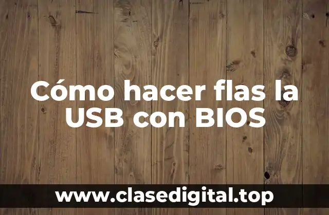 ¿Qué es una USB bootable con BIOS?