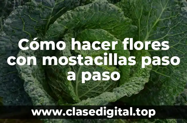 Cómo hacer flores con mostacillas paso a paso