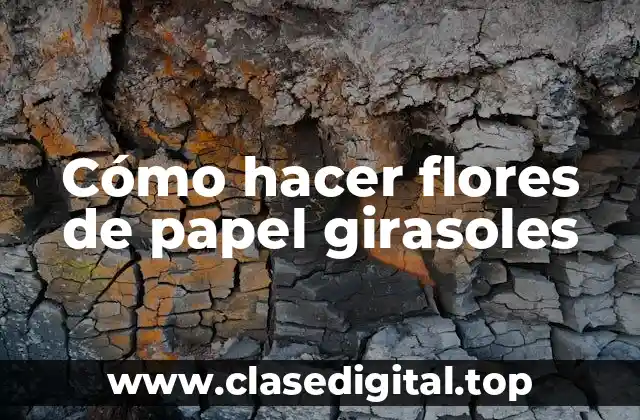 ¿Qué son las flores de papel girasoles?