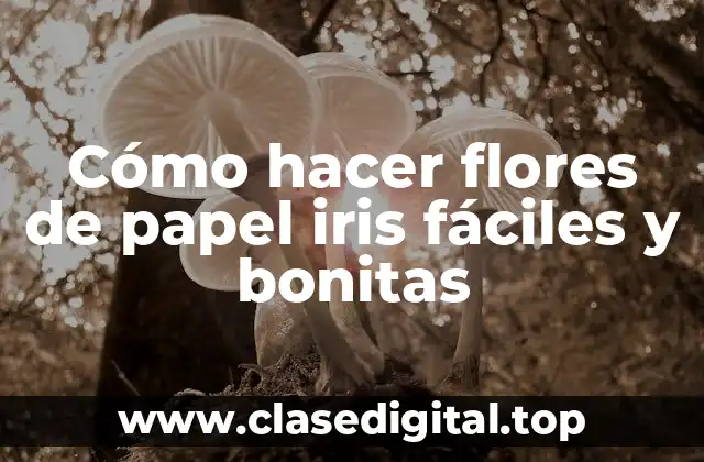 Cómo hacer flores de papel iris fáciles y bonitas
