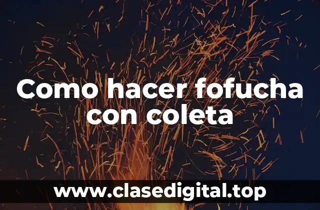 Como hacer fofucha con coleta