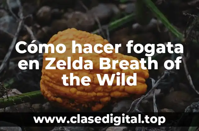 Cómo hacer fogata en Zelda Breath of the Wild