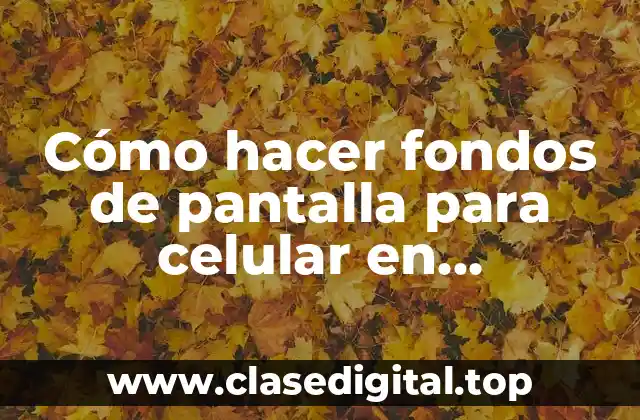 Cómo hacer fondos de pantalla para celular en Photoshop