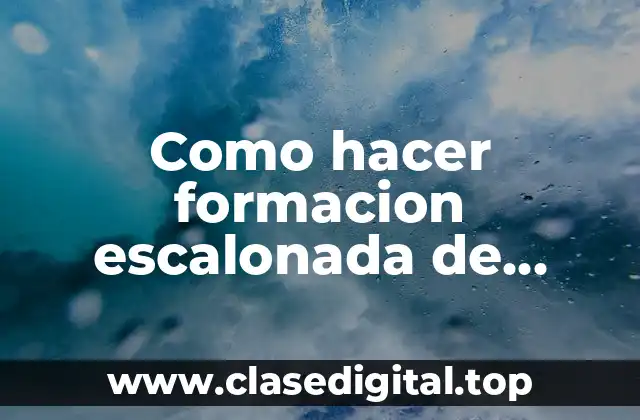 Como hacer formacion escalonada de disparo en Napoleon Total War