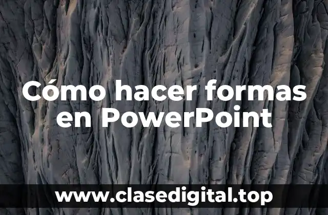 Cómo hacer formas en PowerPoint