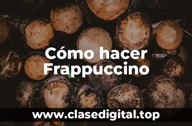 ¿Qué es un frappuccino?