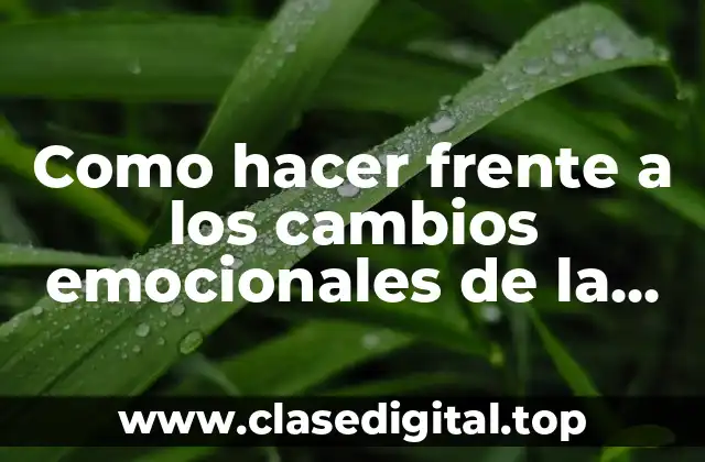 Como hacer frente a los cambios emocionales de la menstruación